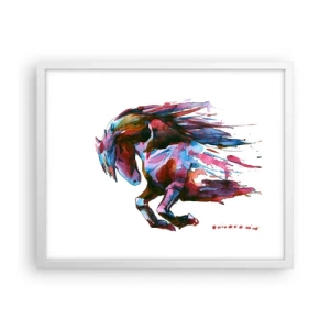 Pôster em moldura branca - Em êxtase - 50x40 cm