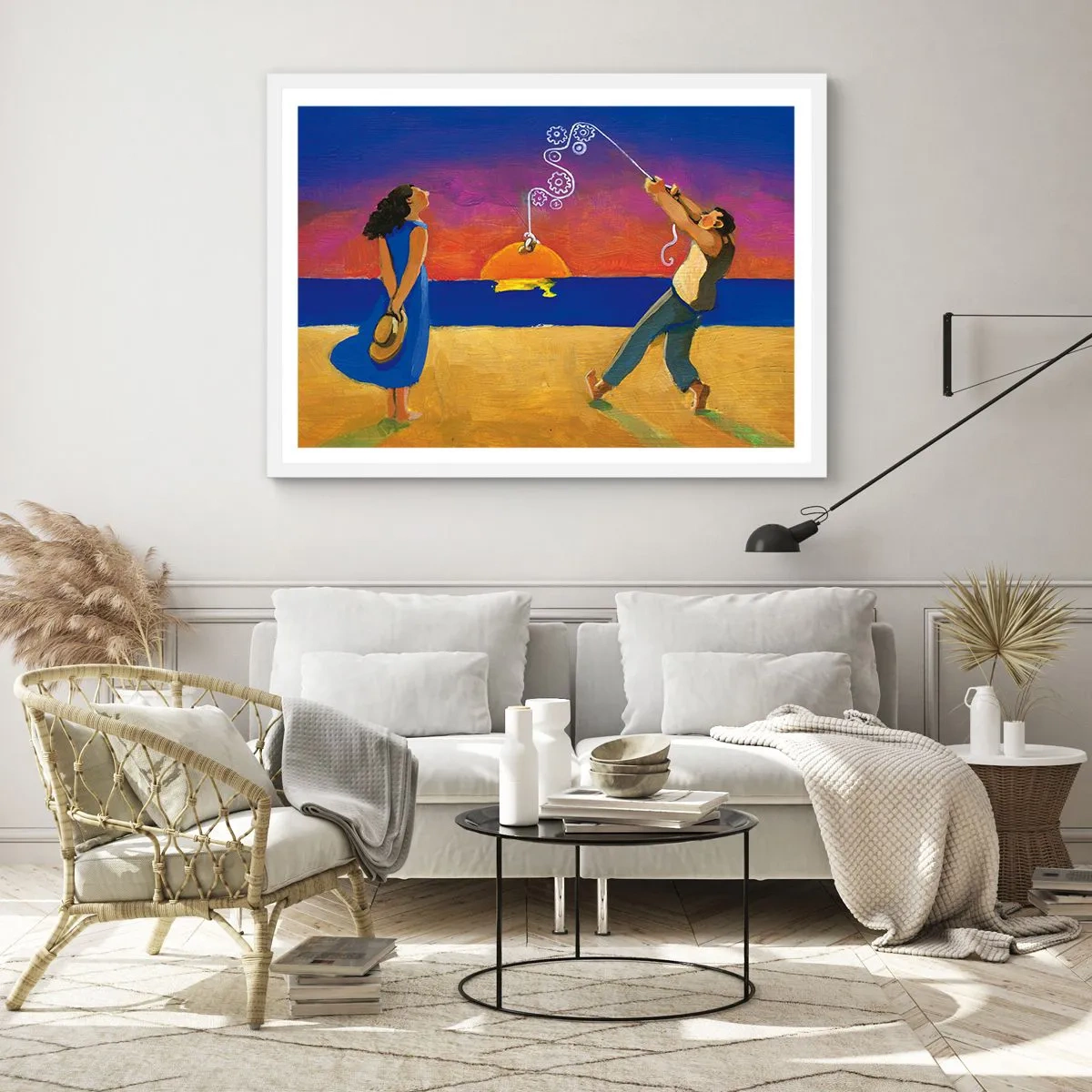 Pôster em moldura branca - Mais do que uma estrela do céu - 70x50 cm