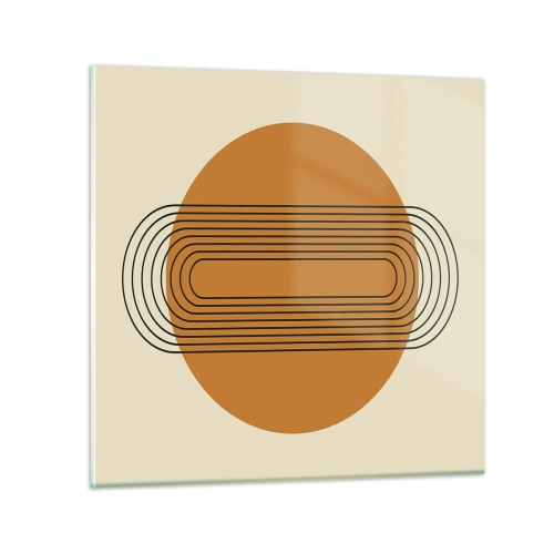 Quadro em vidro - O plano perfeito - 70x70 cm