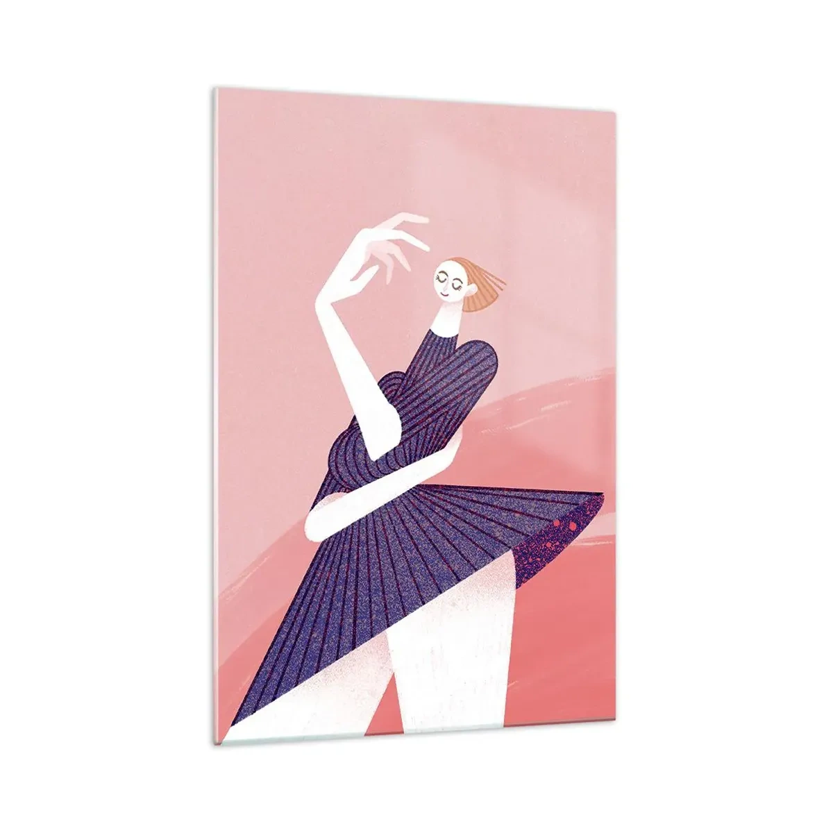 Quadro em vidro - Cada passo é um cinto de dança - 70x100 cm