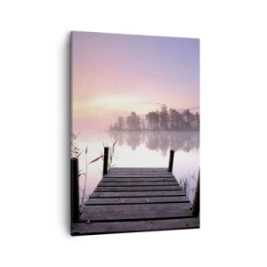 Quadro em tela - Da névoa lilás... - 50x70 cm