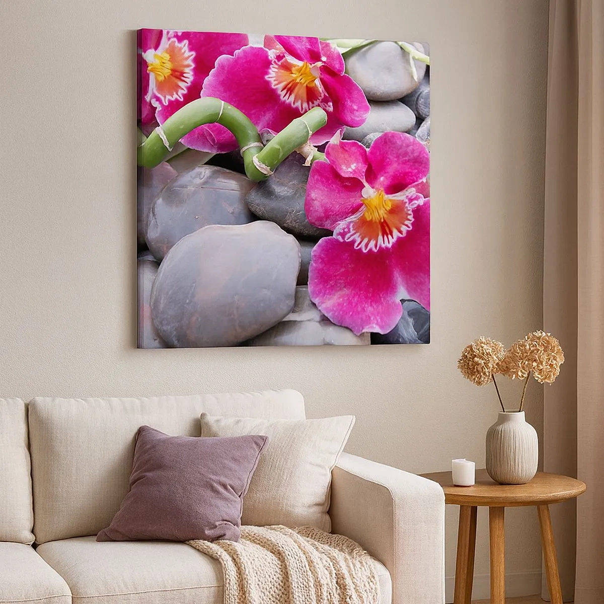 Quadro em tela - Frio e calor - 30x30 cm