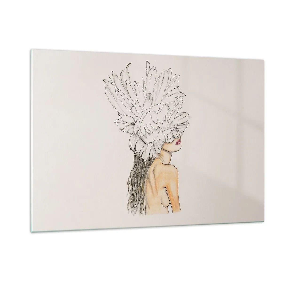 Quadro em vidro - Beleza coroada - 120x80 cm