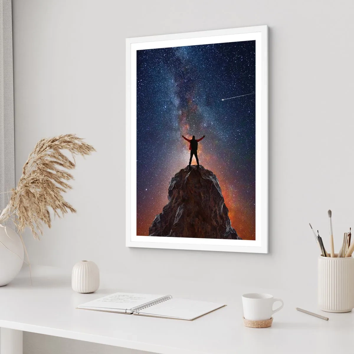 Pôster em moldura branca - A força está comigo! - 50x70 cm