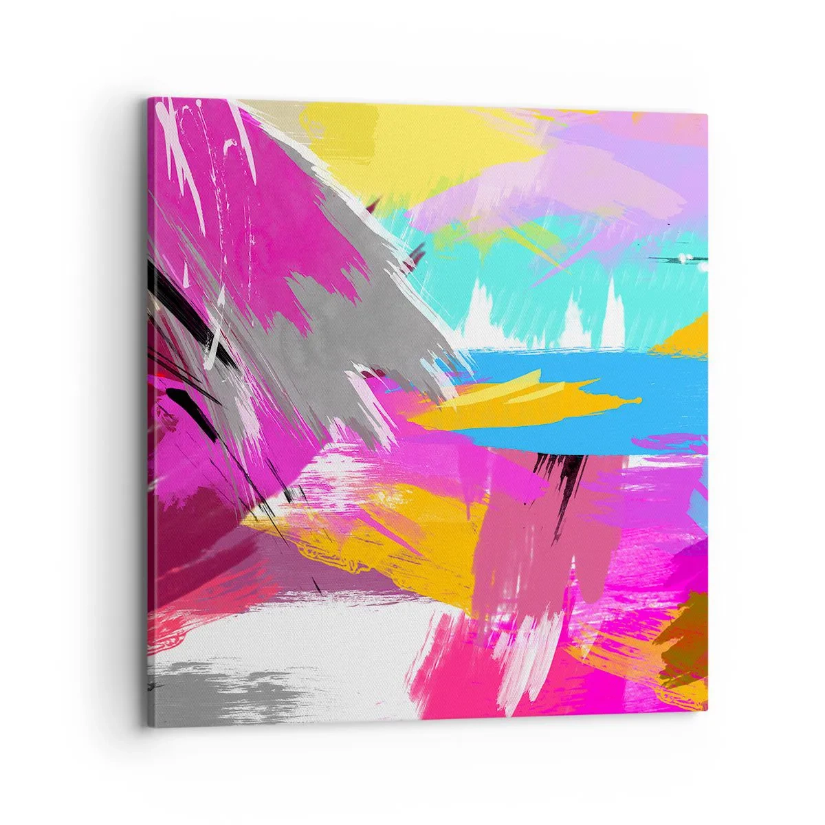 Quadro em tela - Pinte, pinte, mais uma vez - 70x70 cm