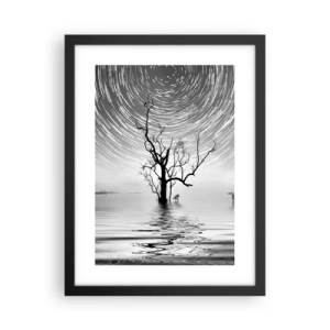 Pôster com moldura preta - Sinfonia da natureza - 30x40 cm