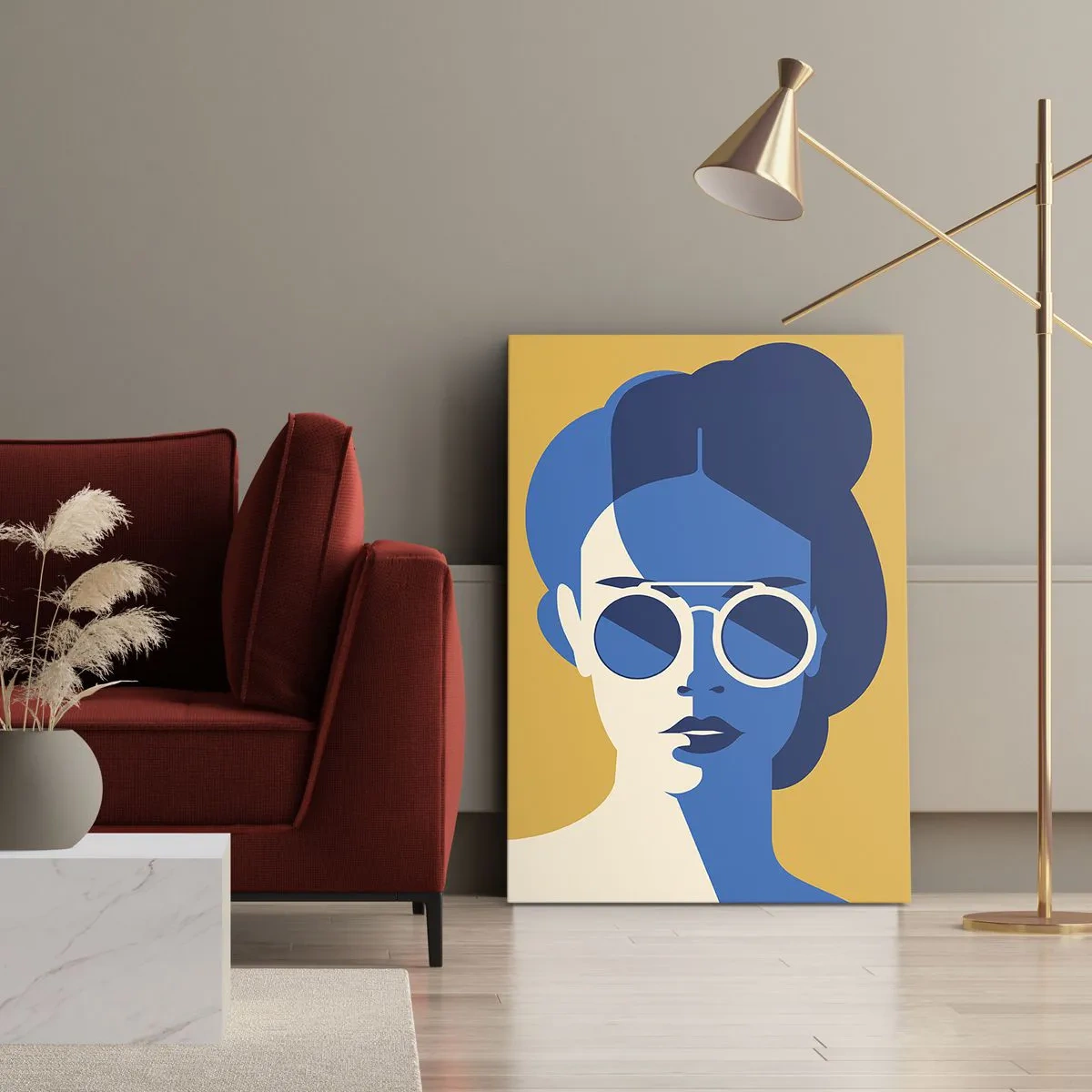 Quadro em tela - Look de férias - 45x80 cm