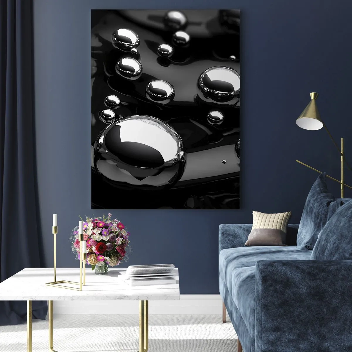 Quadro em vidro - Das profundezas negras - 50x70 cm