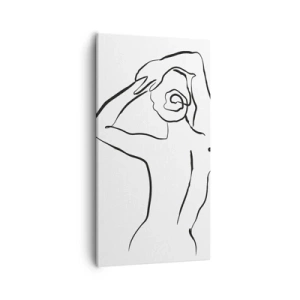 Quadro em tela - Nu matinal - 55x100 cm