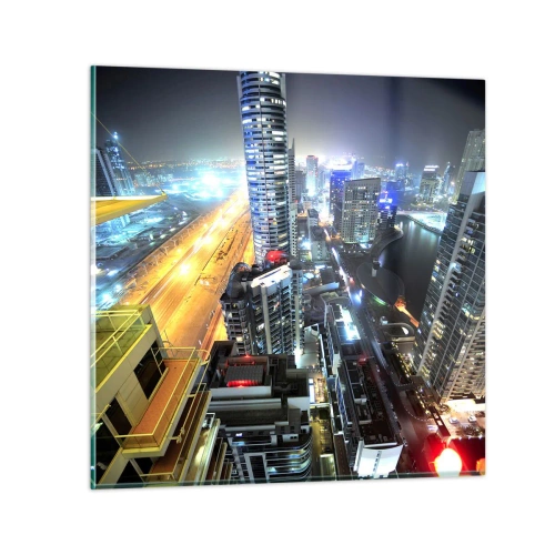 Quadro em vidro - Milagre no deserto - 30x30 cm