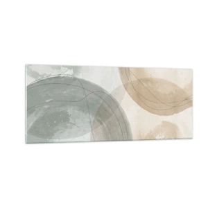 Quadro em vidro - Difusão de Mundos - 100x40 cm