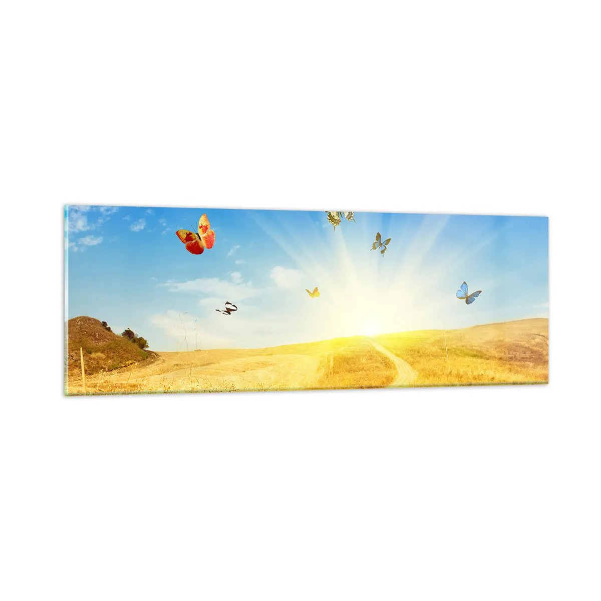 Quadro em vidro - E como não amar o verão? - 90x30 cm