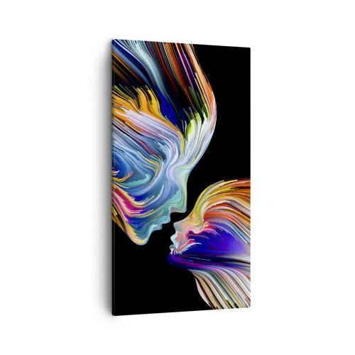 Quadro em tela - Fusão de energia e luz - 45x80 cm