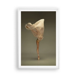 Pôster em moldura branca - Prestes a voar - 61x91 cm