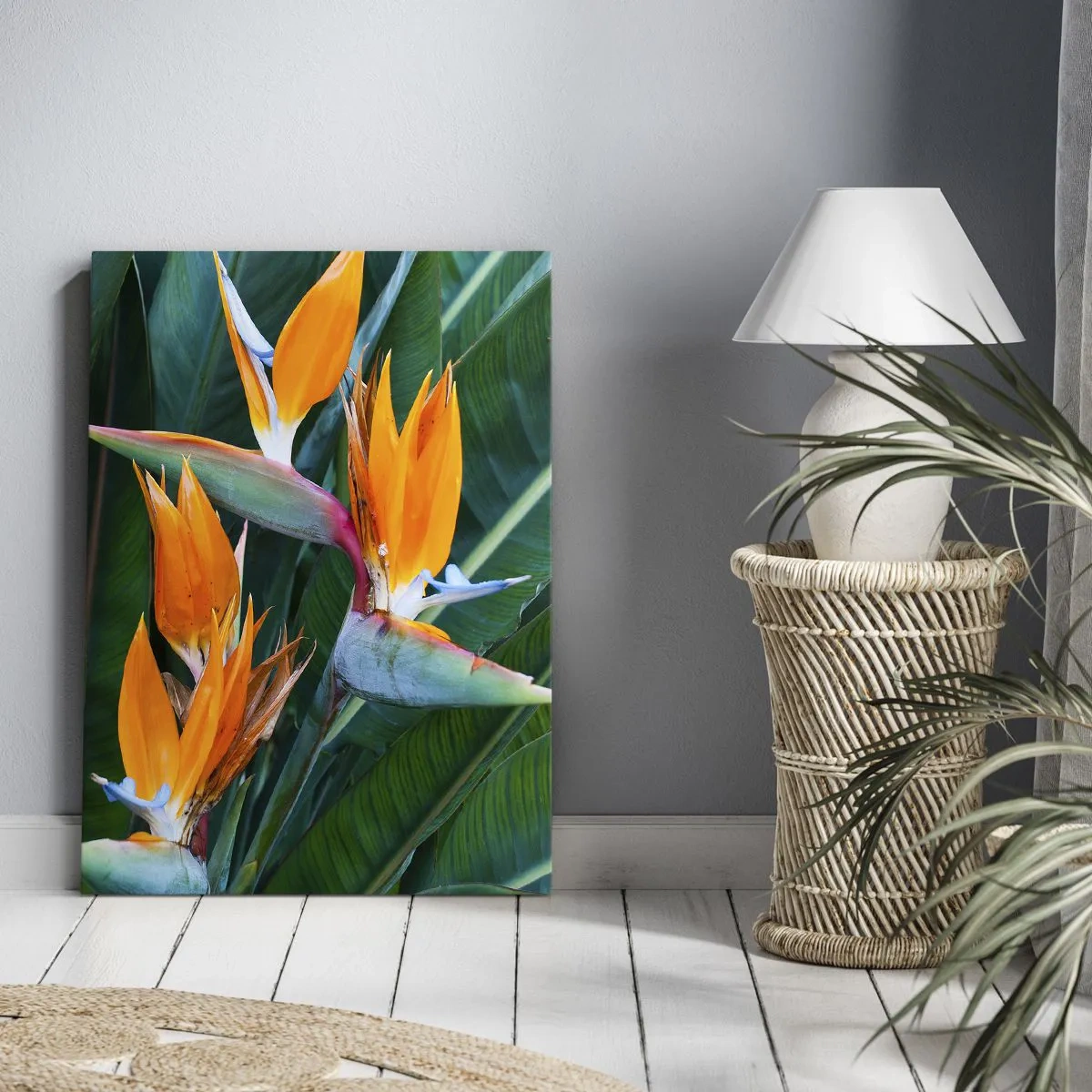 Quadro em tela - É uma flor ou é um pássaro? - 50x70 cm