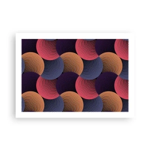 Pôster - Num ritmo circular - 70x50 cm