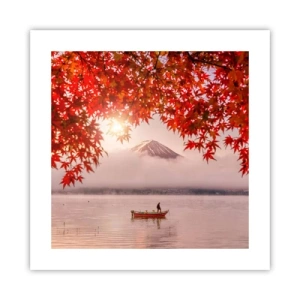 Pôster - No clima japonês - 40x40 cm