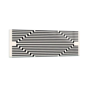 Quadro em vidro - Ilusão geométrica - 90x30 cm