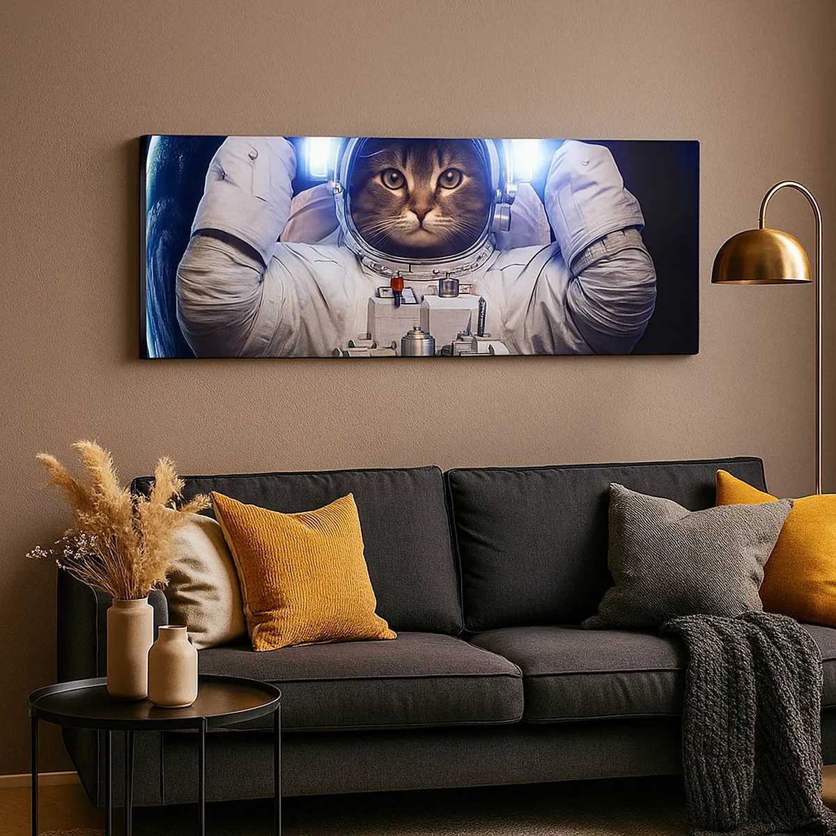 Quadro em tela - Houston, temos um problema - 30x30 cm