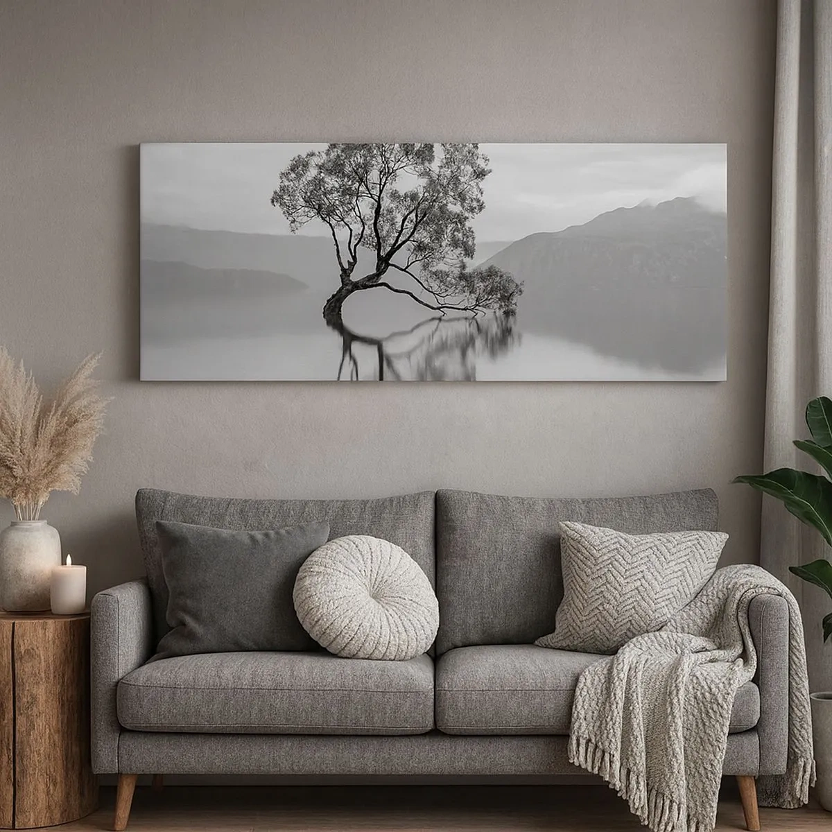 Quadro em tela - Existe um país assim - 100x40 cm