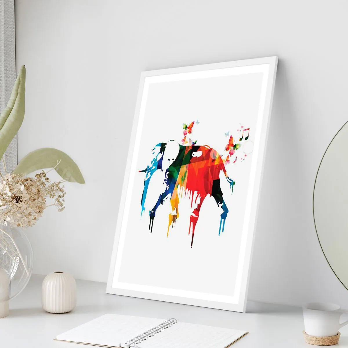 Pôster em moldura branca - Todos podem dançar - 70x100 cm