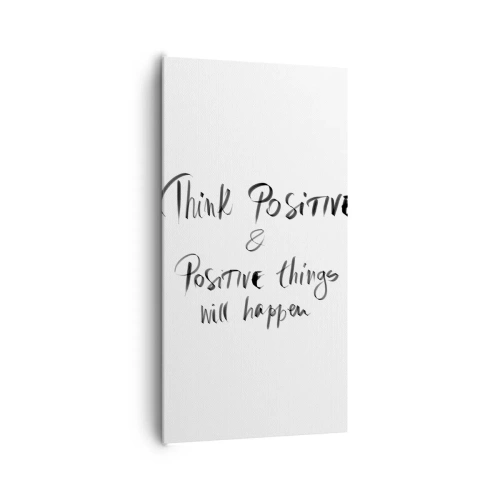 Quadro em tela - Como viver? - 65x120 cm