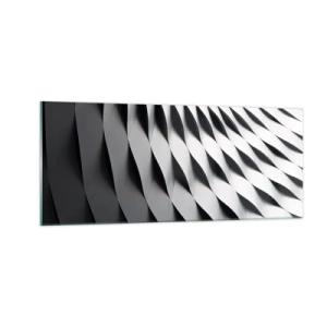 Quadro em vidro - Na superfície das ondas - 100x40 cm