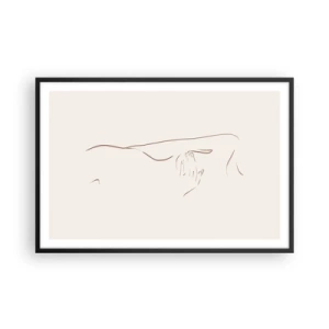 Pôster com moldura preta - A forma do desejo - 91x61 cm