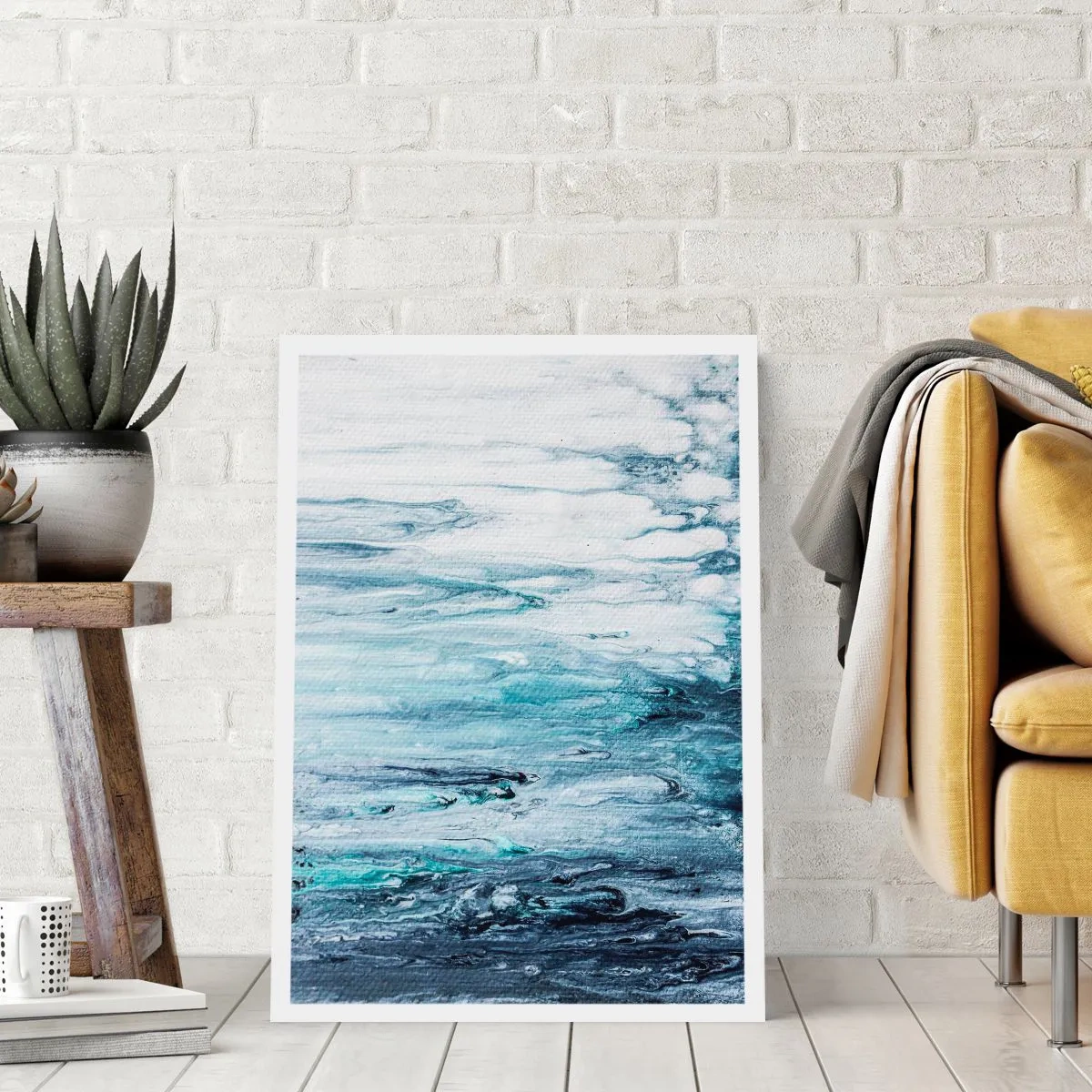 Pôster - Estalactites em azul - 40x50 cm