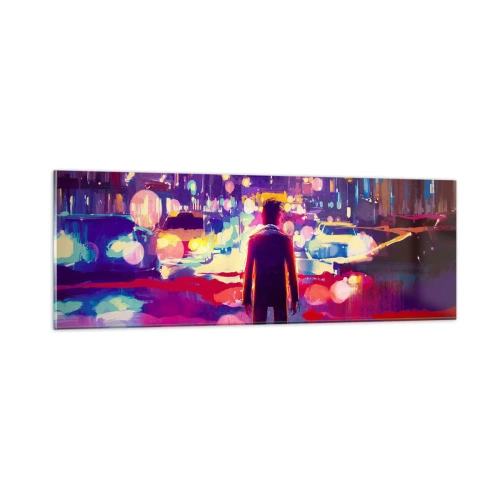 Quadro em vidro - Imerso na luz - 90x30 cm