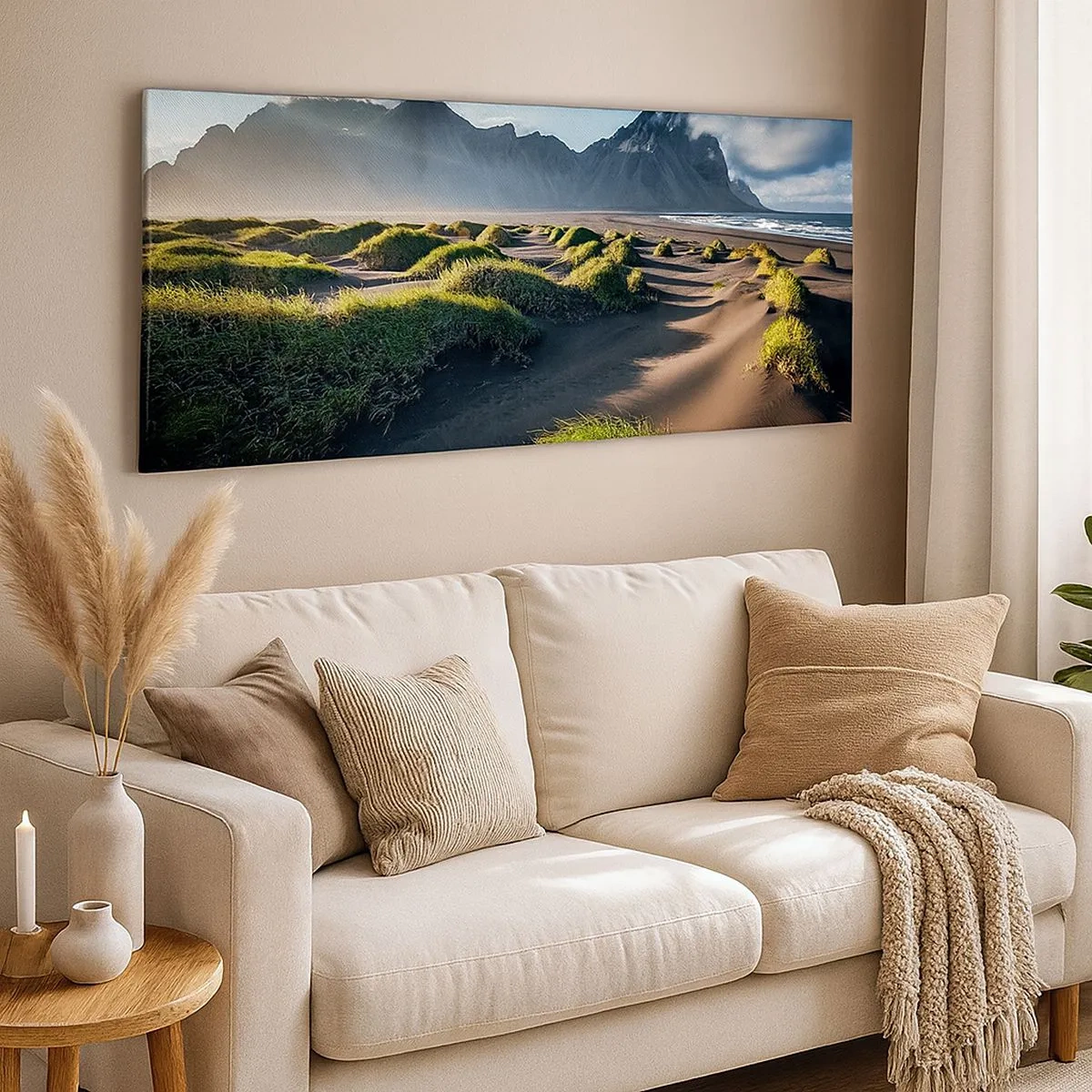 Quadro em tela - Harmonia dos elementos da natureza - 100x40 cm