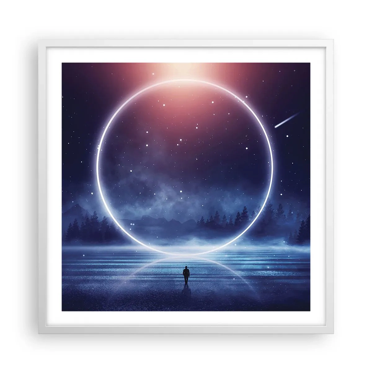 Pôster em moldura branca - Eles já estão aqui... - 60x60 cm