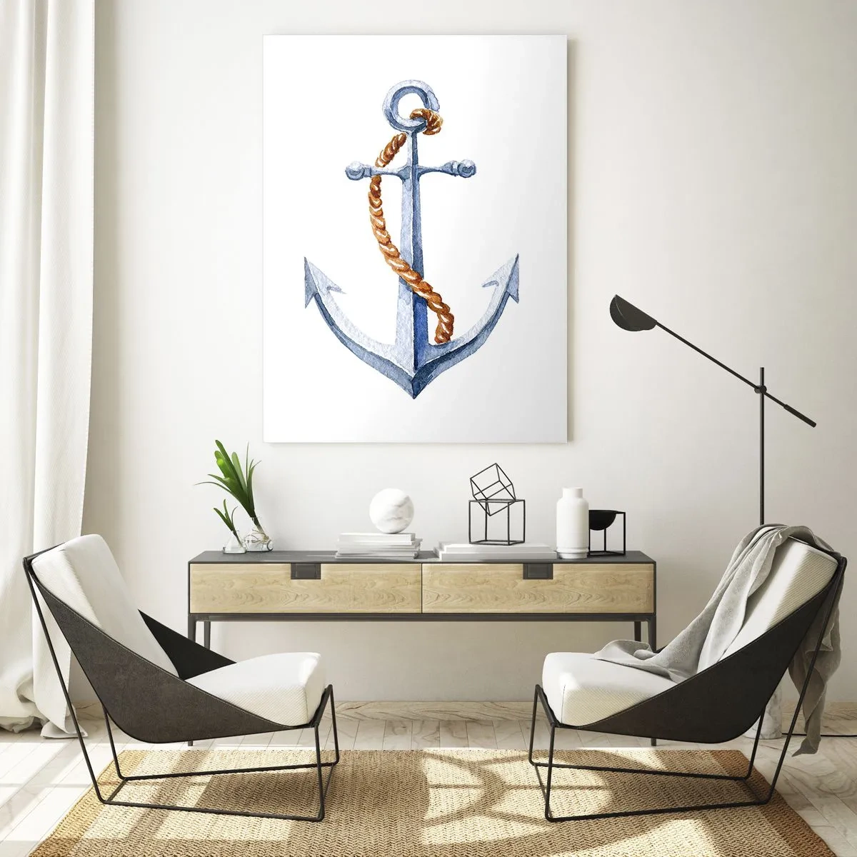 Quadro em vidro - Ahoy aventura! - 70x100 cm