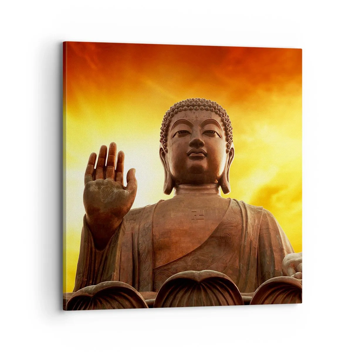 Quadro em tela - Paz do mundo - 70x70 cm