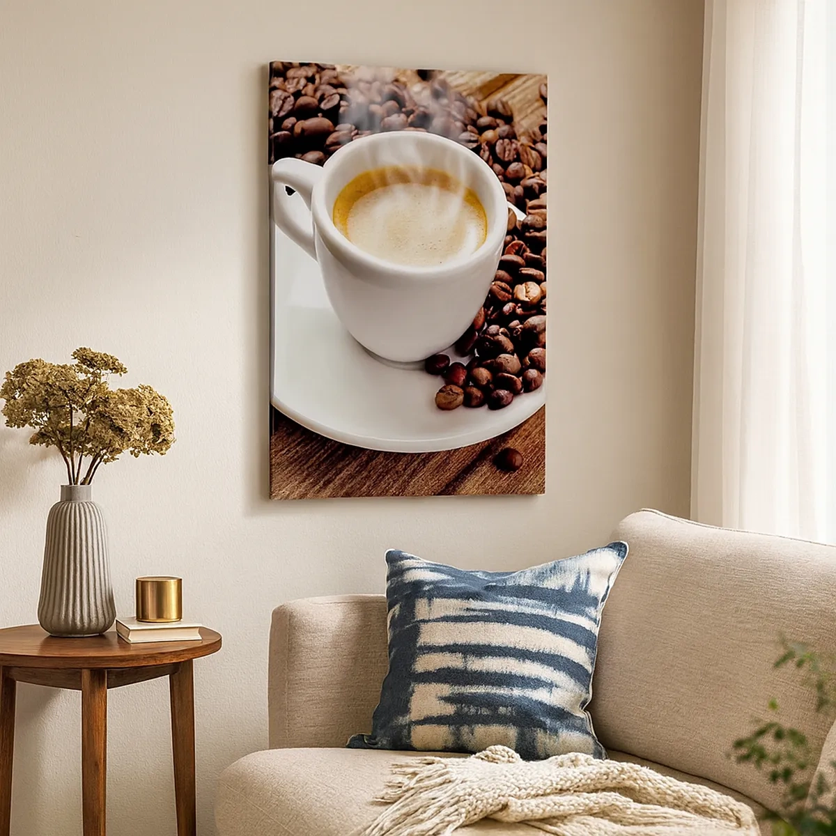 Quadro em tela - Pausa para um café - 50x70 cm