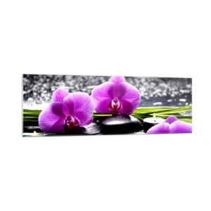 Quadro em vidro - Afogar-se na paz e sossego - 160x50 cm