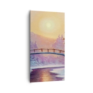Quadro em tela - Quatro estações - inverno - 65x120 cm