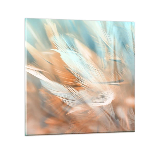 Quadro em vidro - Na terra da gentileza - 50x50 cm