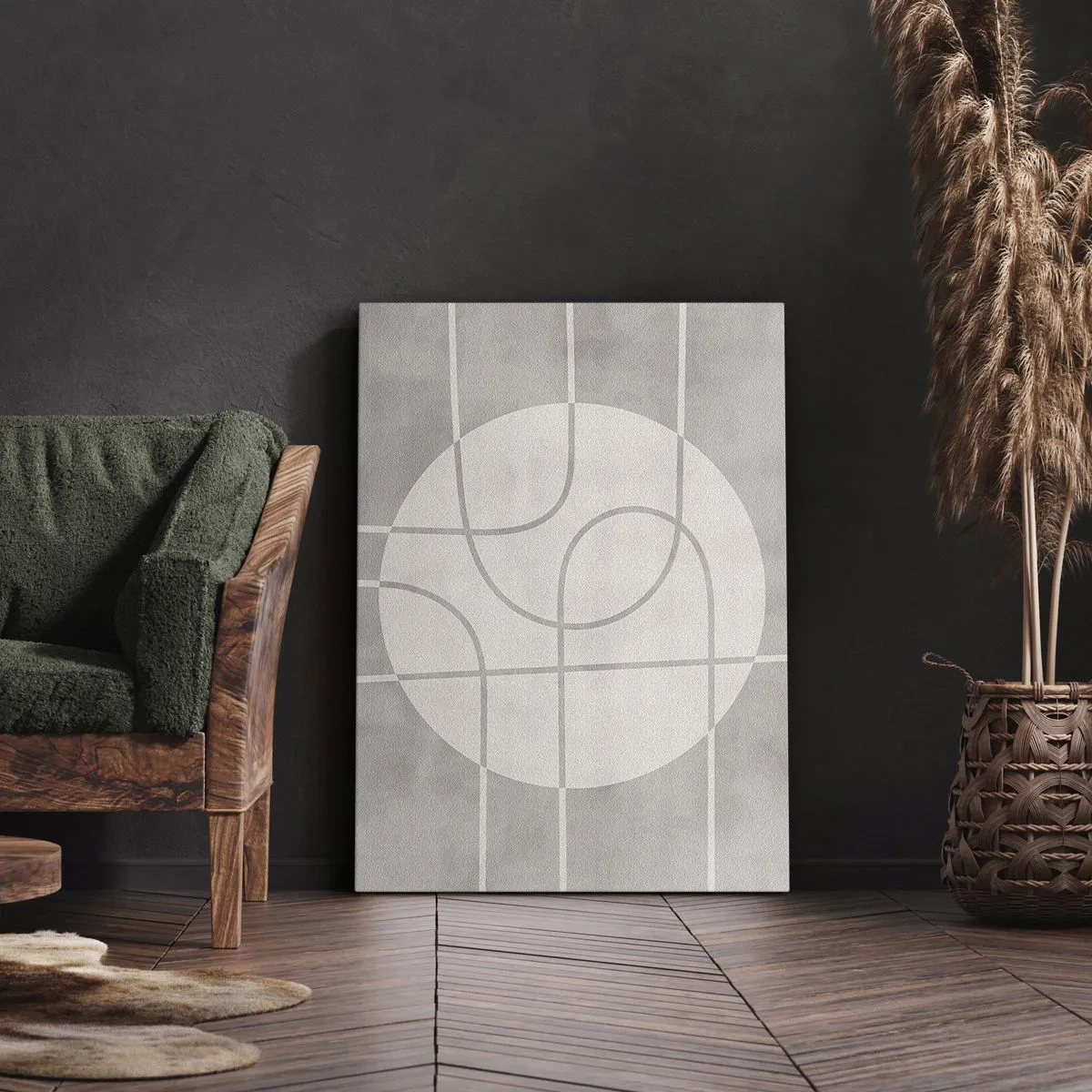 Quadro em tela - Circular e direto - 50x70 cm