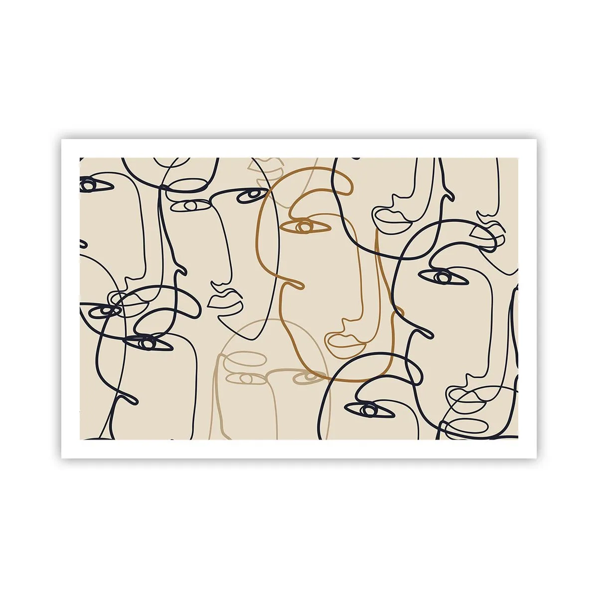 Pôster - Retrato multiplicado - 91x61 cm