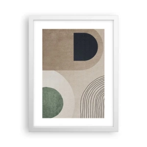 Pôster em moldura branca - A gentileza do oval - 30x40 cm