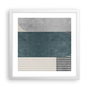 Pôster em moldura branca - Composição ao nível - 40x40 cm