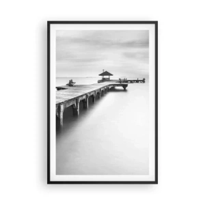 Pôster com moldura preta - Para longe - 61x91 cm