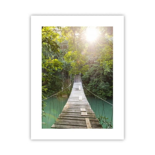 Pôster - Da água azul para a floresta azul - 30x40 cm