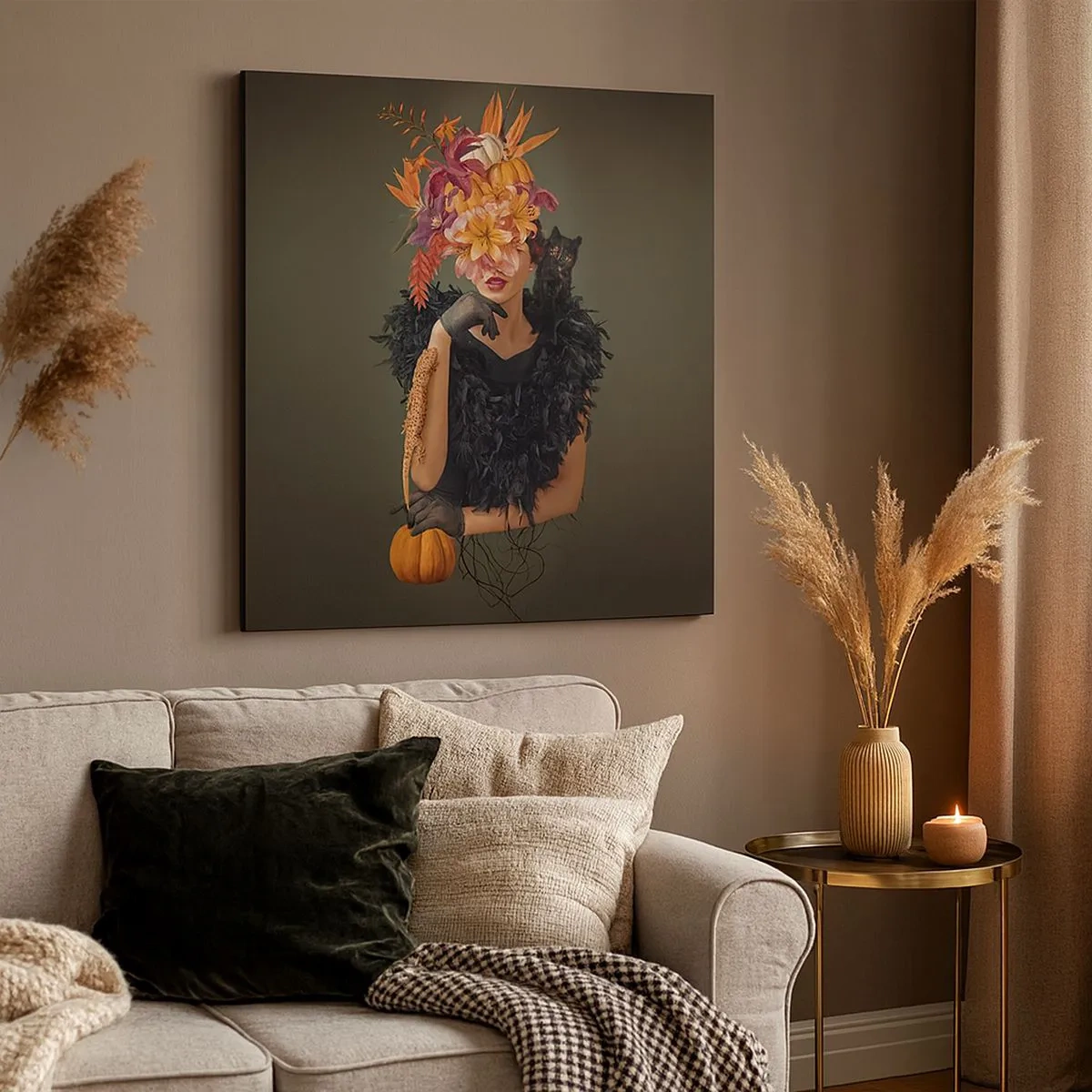 Quadro em tela - O feitiço da bruxa - 30x30 cm