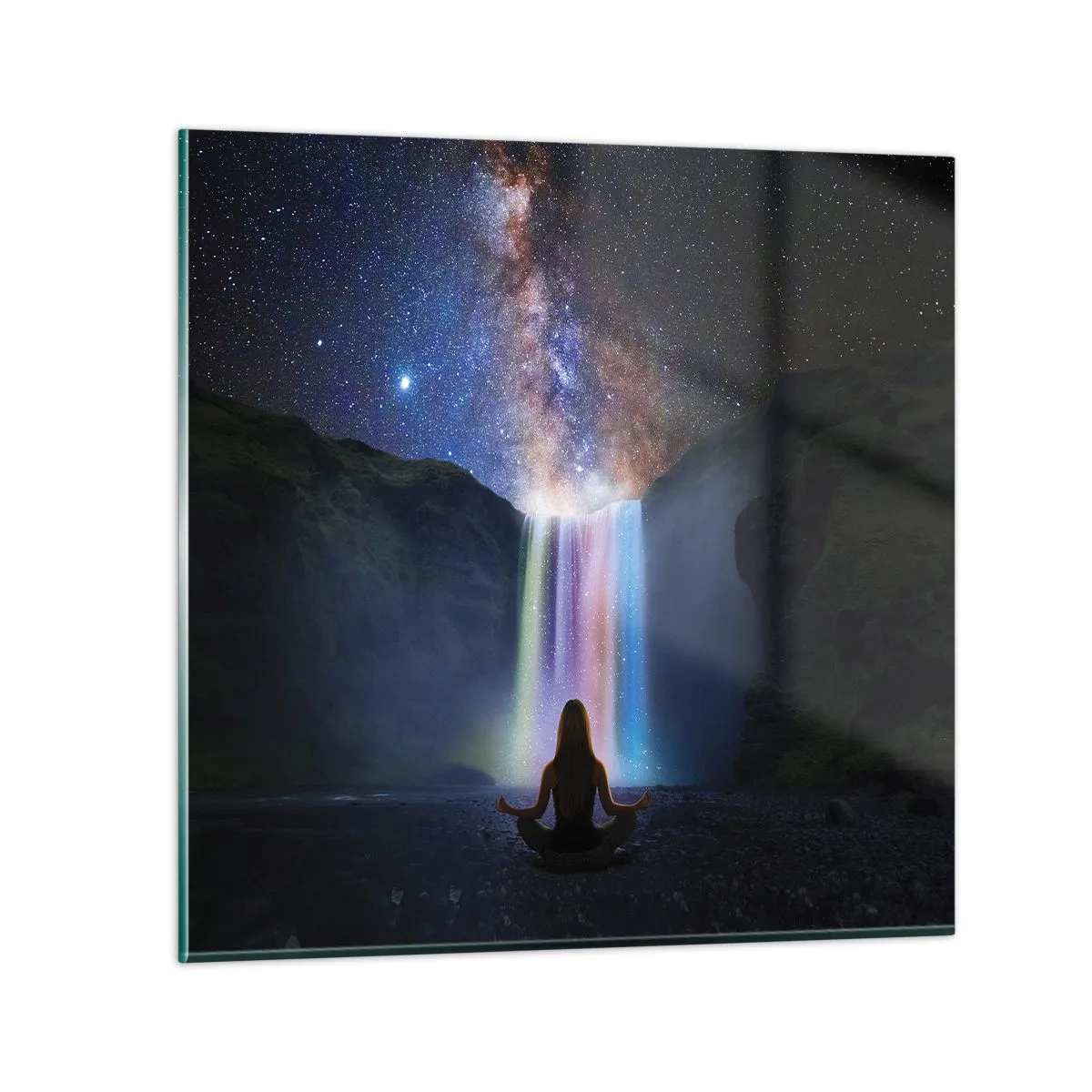 Quadro em vidro - Harmonia absoluta - 70x70 cm