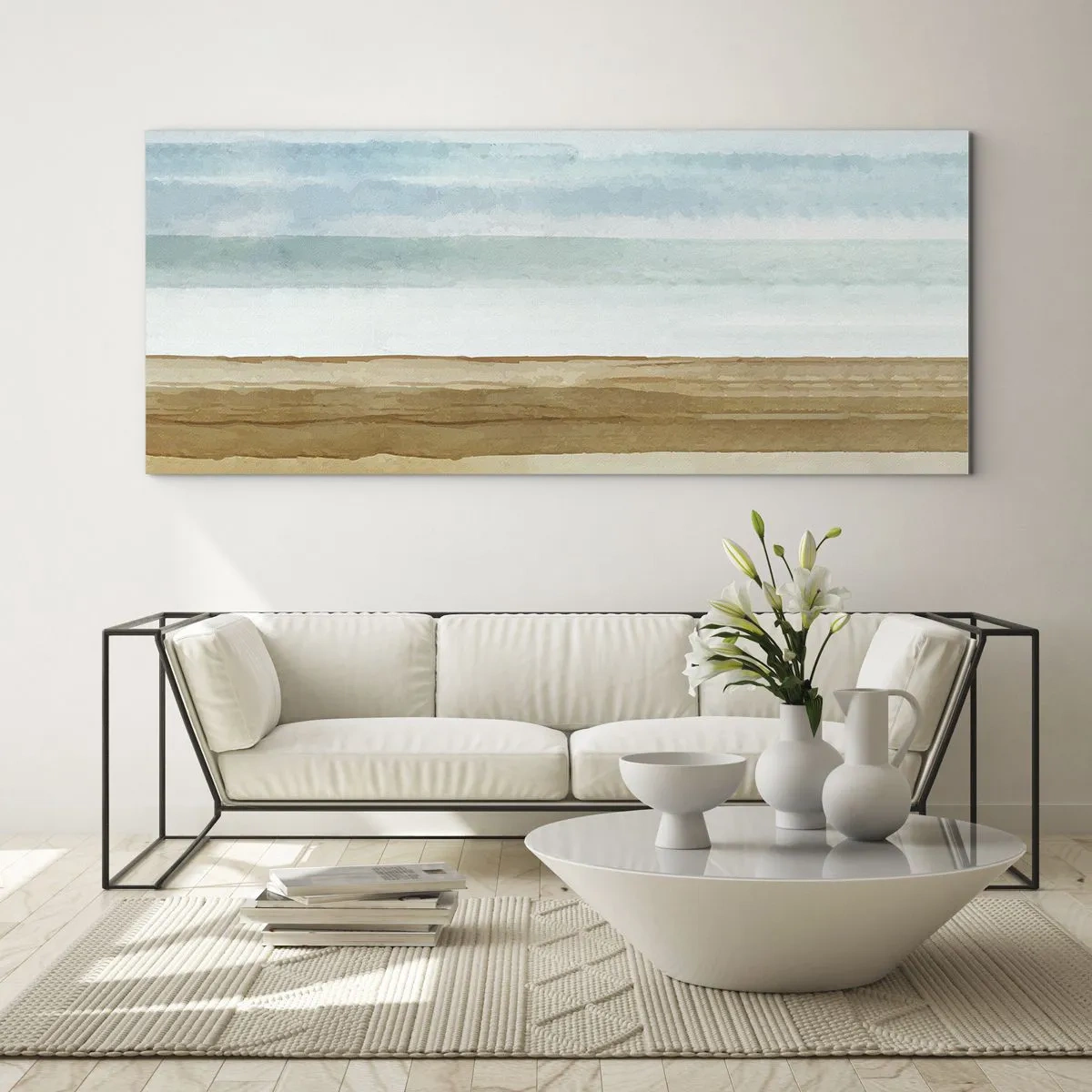 Quadro em vidro - Serenidade - 160x50 cm