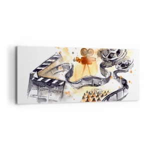 Quadro em tela - Na terra dos sonhos - 100x40 cm