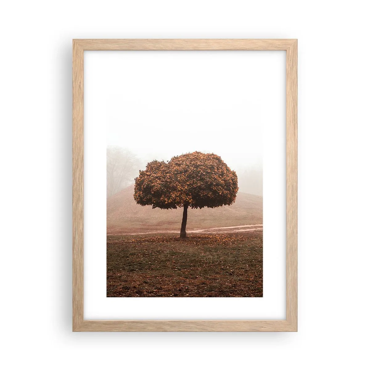 Pôster com moldura de carvalho claro - Depois de um verão agitado - 30x40 cm