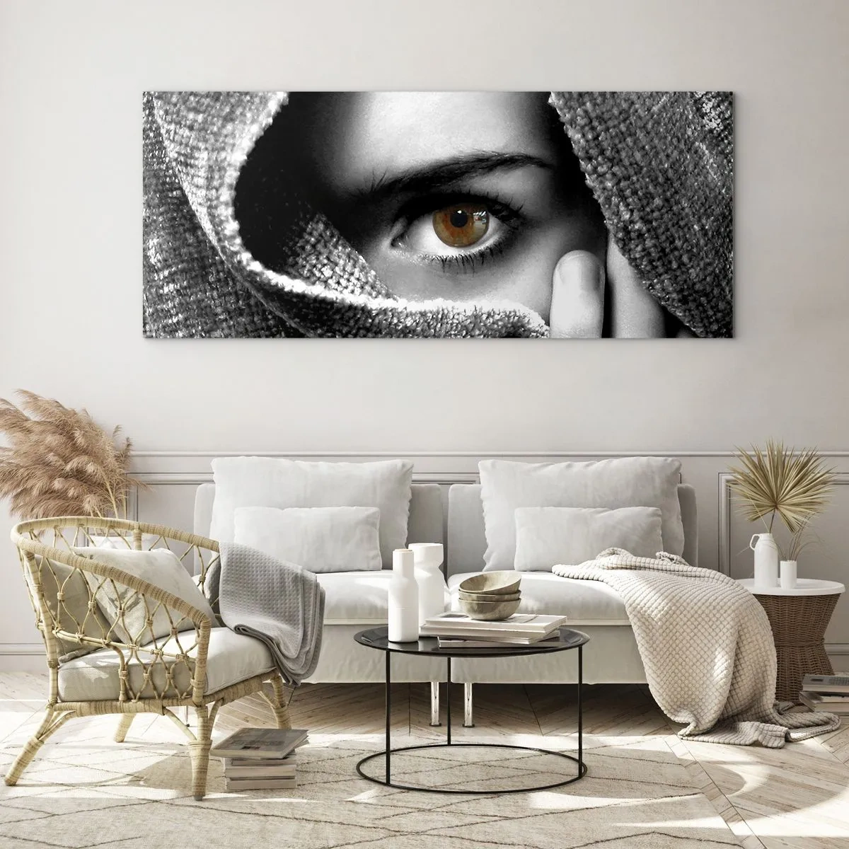 Quadro em vidro - Descubra o mistério - 90x30 cm